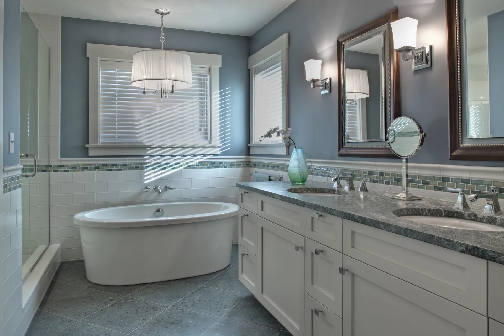 Modern bathtub and fixtures